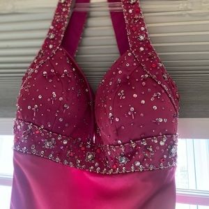 Pink, Long slit, Sequins. Beautiful dress! Be the queen of your Prom! $100 OBO